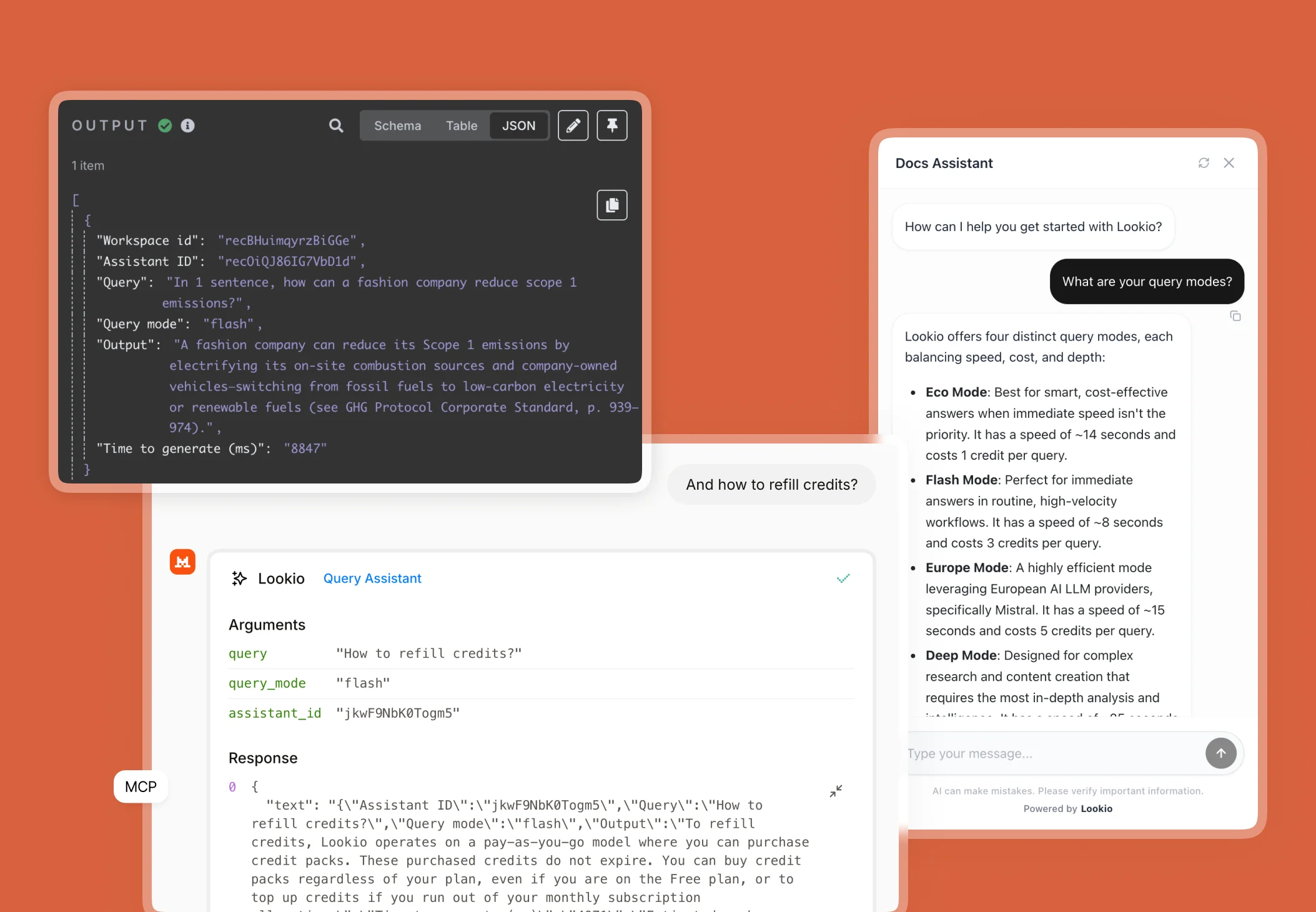 Querying assistants in Lookio